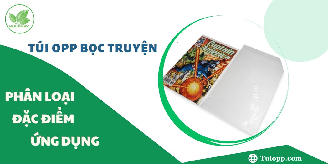 Banner túi OPP bọc truyện