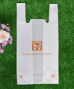 Túi T-Shirt Trắng Sữa In Logo